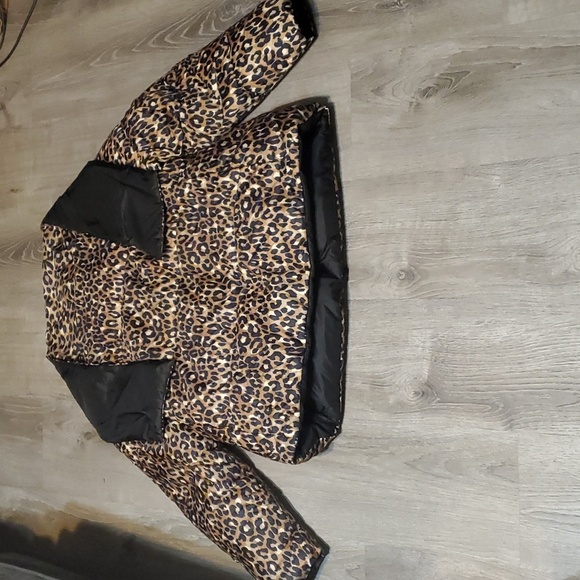 Kate Spade Leopard-Print Button-Front Central Puffer XXL NWOT - Picture 9 of 10